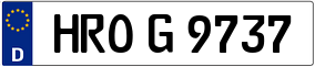 Trailer License Plate